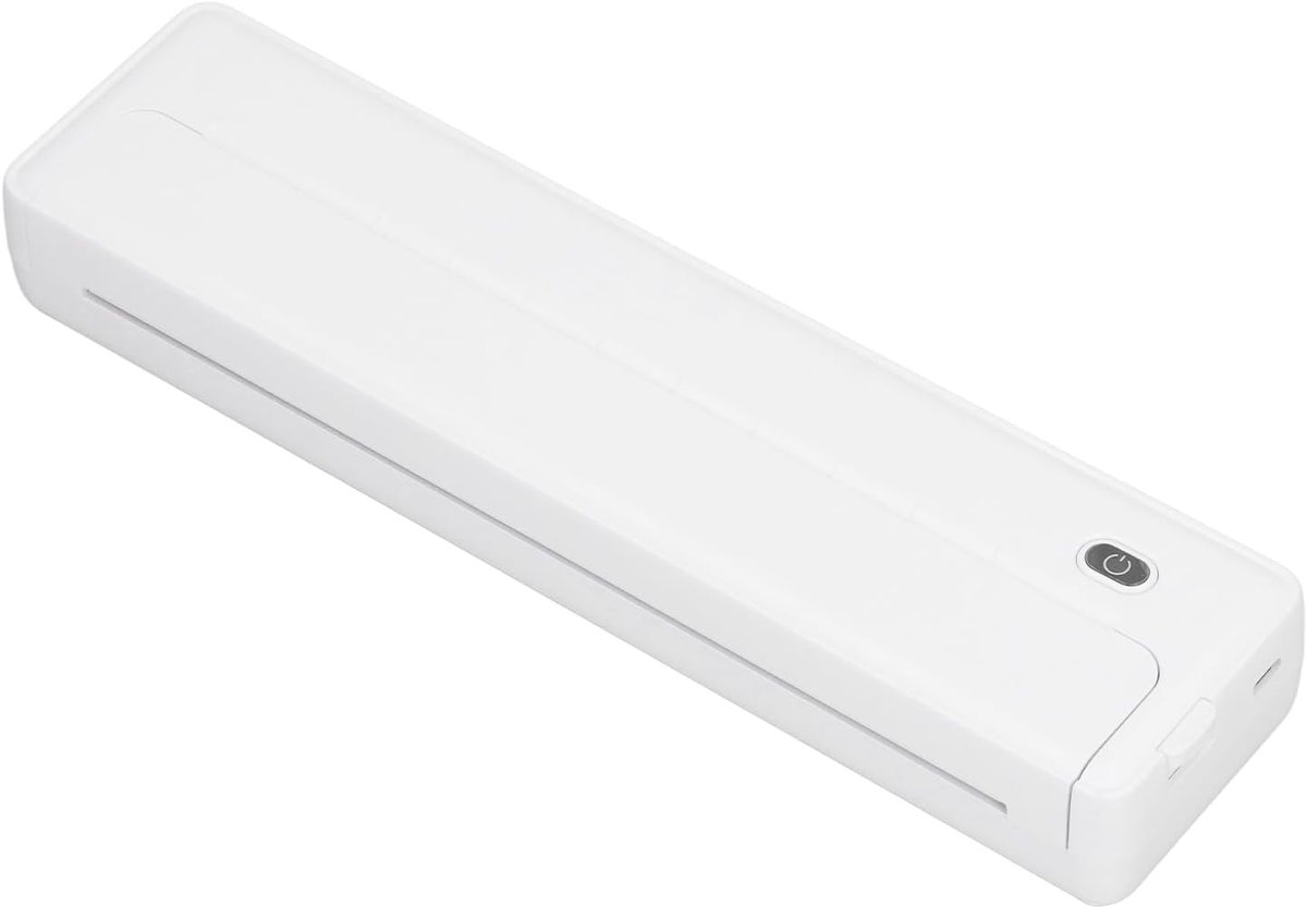SnelShoppen - Draagbare Draadloze A4 Inktjet Printer met Scanner en App - Eenvoudig One Touch Printen - Ideaal voor Reizen, Camping en Thuisgebruik