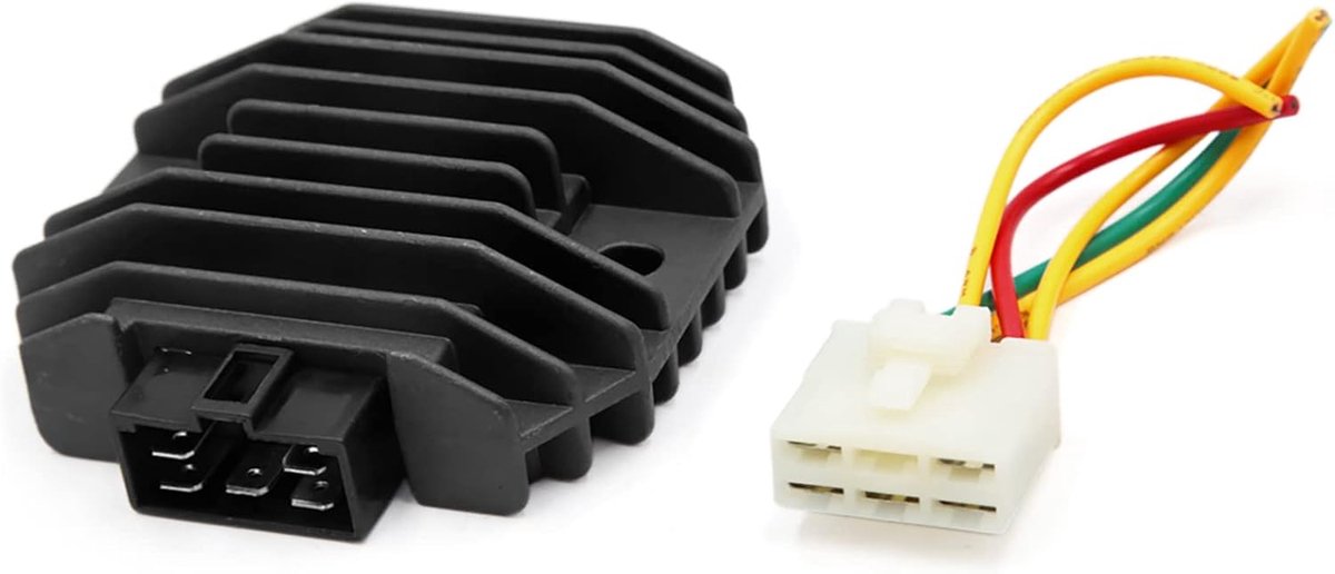 SnelShoppen - A ABSOPRO Roller, Voltage Regulator, Gelijkrichter 86 x 86 x 26 mm, Zwart voor Motor, Scooter en Tuinmachines