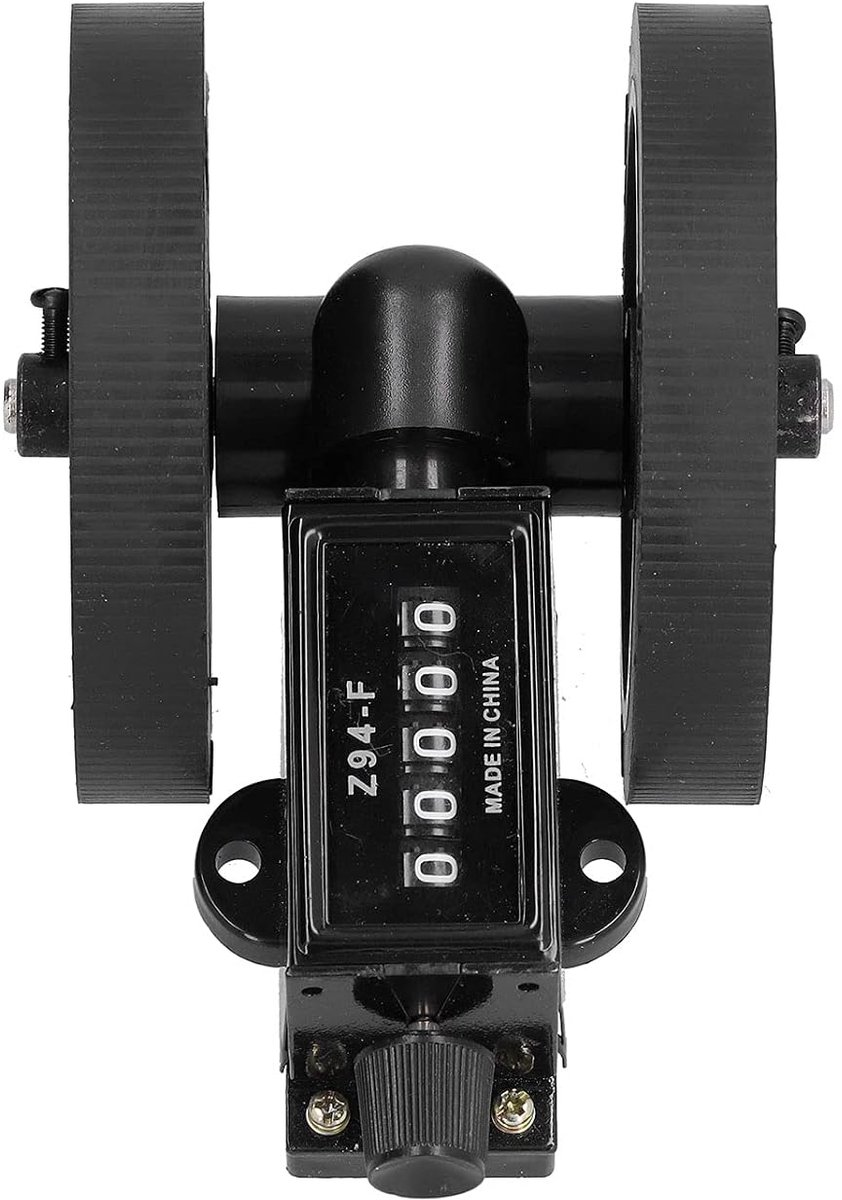 SnelShoppen - Mechanische Lengtemeter, Rolmeter Teller, Meetwiel 1:3, Met Antislip Sleuf voor Textiel, Leer, en Meer