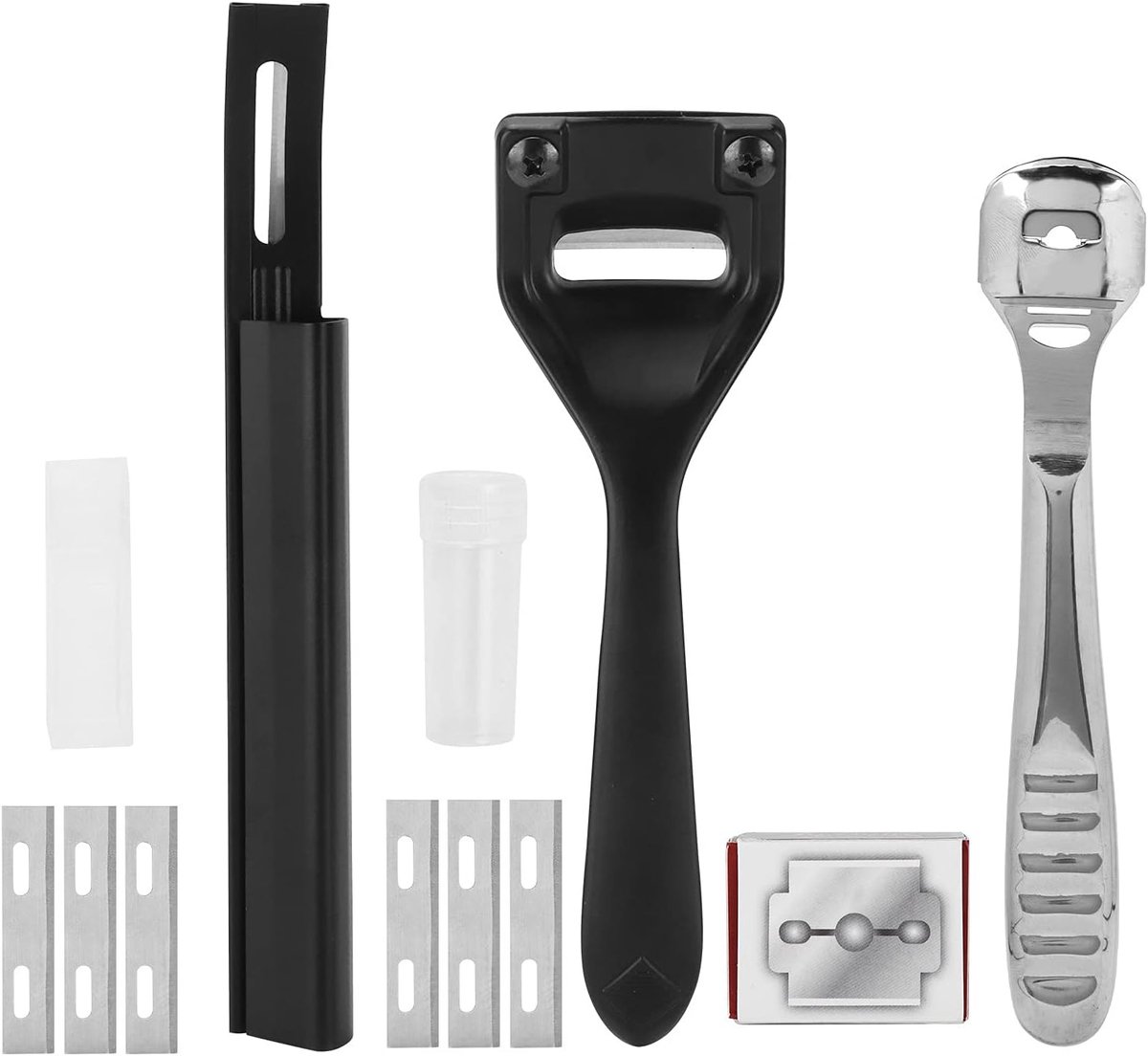 SnelShoppen - Skiver Blades, Leer Skiveren Mes, Metalen Leer Snijmes, DIY Snijgereedschap Set voor Leerbewerking en Creatieve Projecten