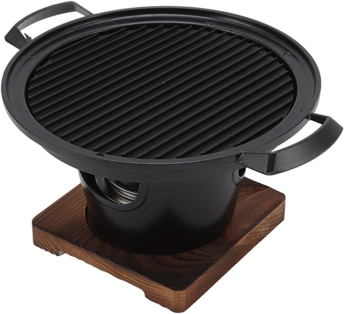SnelShoppen - Kleine Tafel Grill, Draagbare Houtskool Grill, Anti-Plak, Rookvrije Houtskool Grill voor Binnen en Buiten, Ideaal voor Kamperen, Picknic
