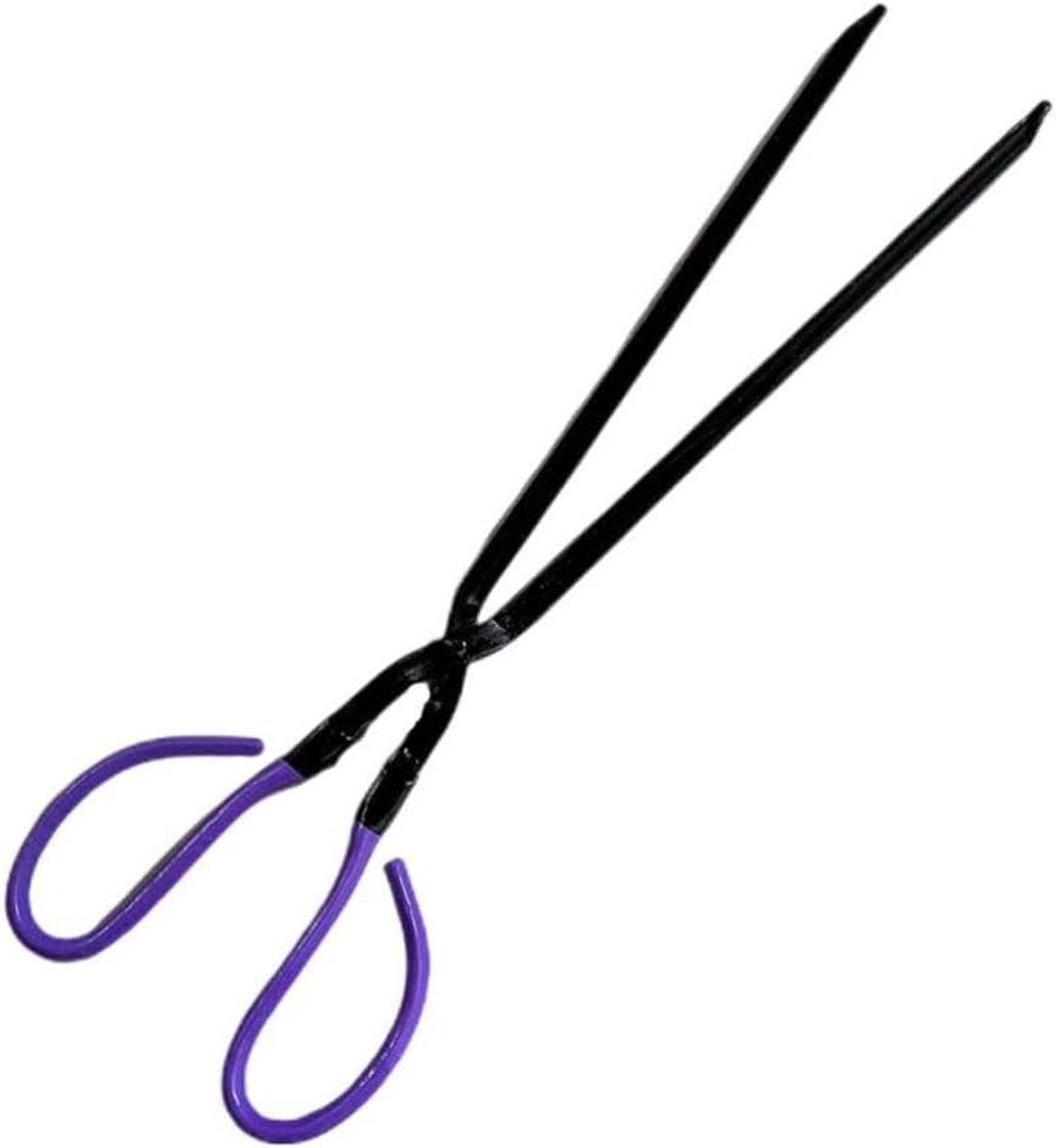 Vuur Tongs - Hout Grijpers - Haard Onderhoud - Gladde Sluiting - 45 cm - Zwart