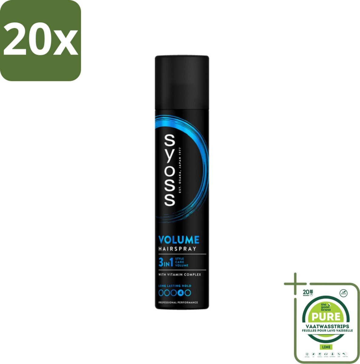20 x Syoss - Volume - Haarspray - Lift & Volume - 300 ml - Grootverpakking - Haarspray Volume - Volume Spray - Haar Fixeren - Volume Geven Haar - Syoss Haarspray