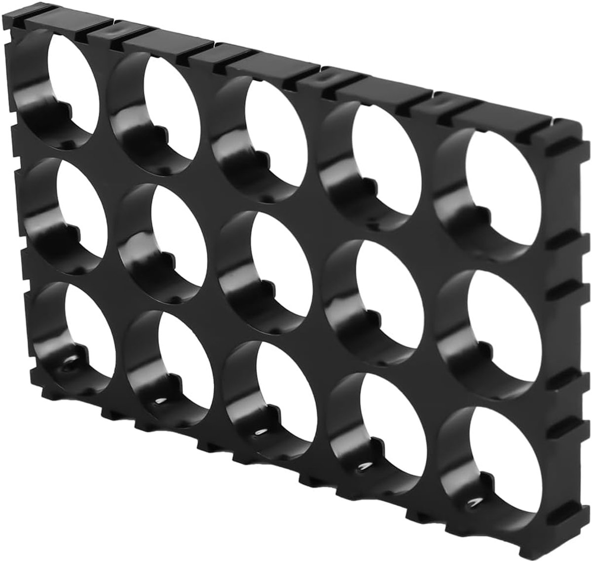 SnelShoppen - 10 Stuks 18650 Accu Separatoren Plastic Bevestigingsbeugels - Geschikt voor Traditionele Lijmvervanging - Voor Accu Montage en Bevestigi