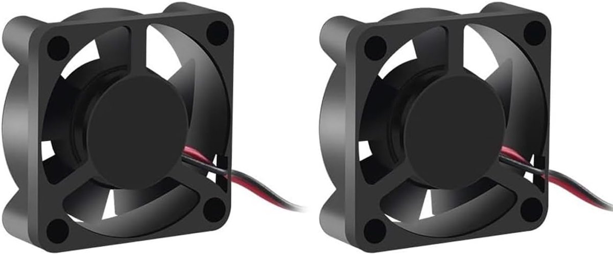 SnelShoppen - 2-Pack 3010 DC Borstelloze Koelventilator 12V 30mm Mini Fan Koellichaam voor Doe-Het-Zelf Vervangingsonderdelen Ventilatie