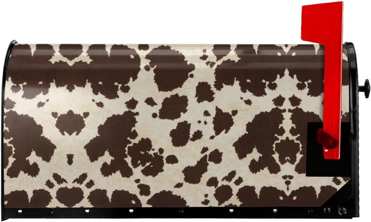 Brievenbus Cover - Brievenbus Decoratie - Brievenbus Versieren - Magnetische Absorptie - 21 x 18 inch - Koe Print