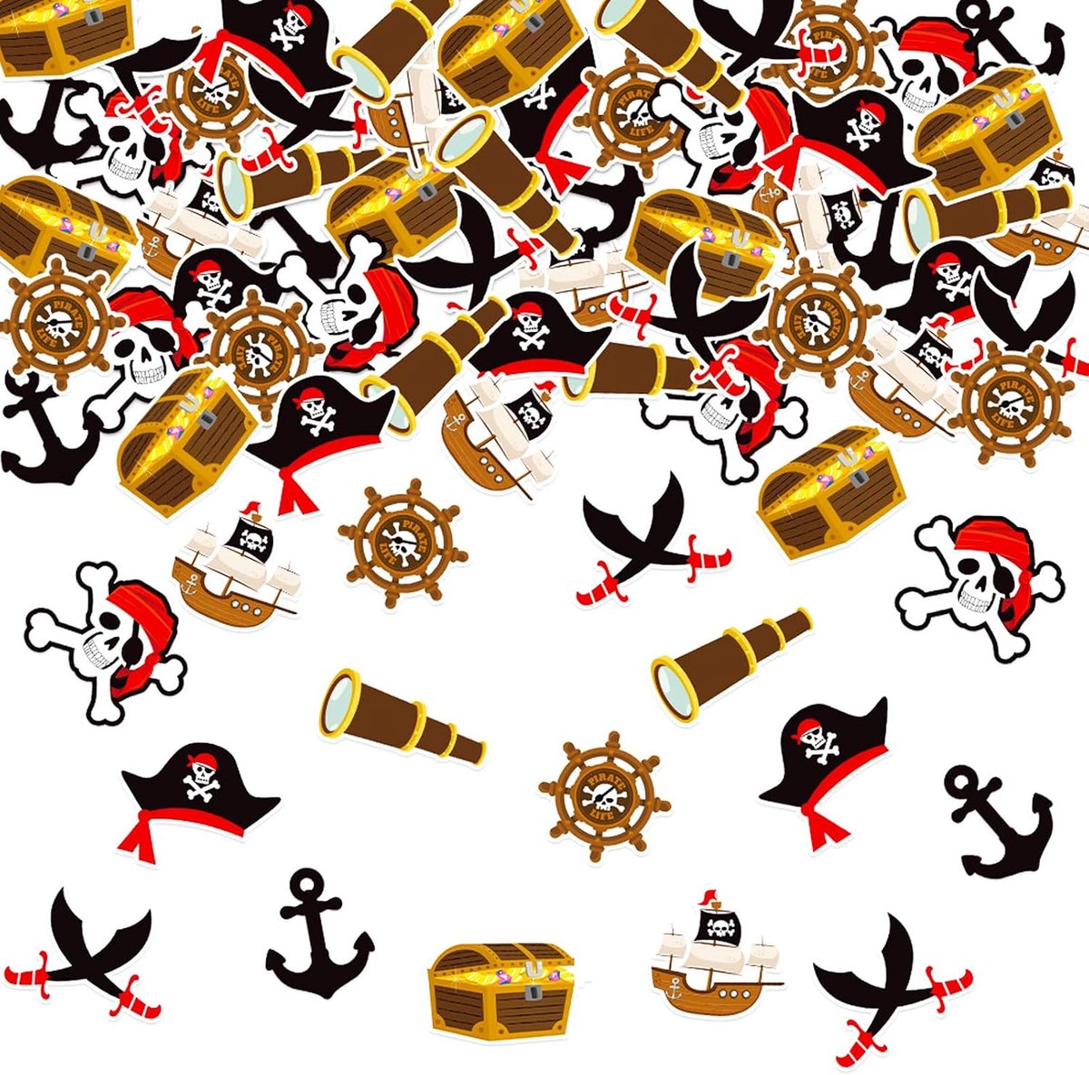 Pack of 100 Pirate Confetti Decorative - ShopVlot