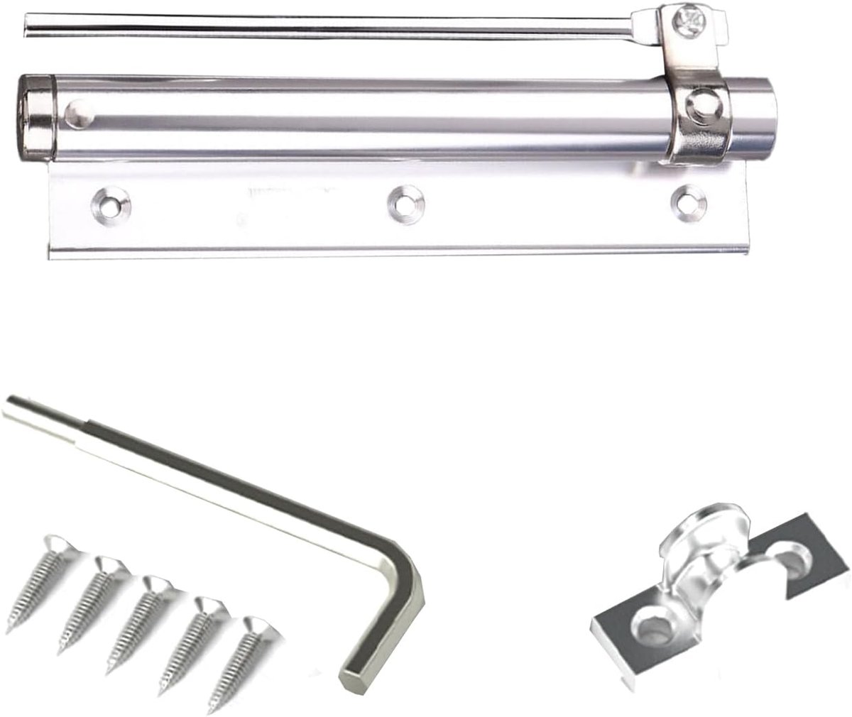 Automatic Door Closer, Door Closer, Light Aluminum Alloy Door Closer, for Interior Doors, Room Door, Office and Hotel - ShopVlot