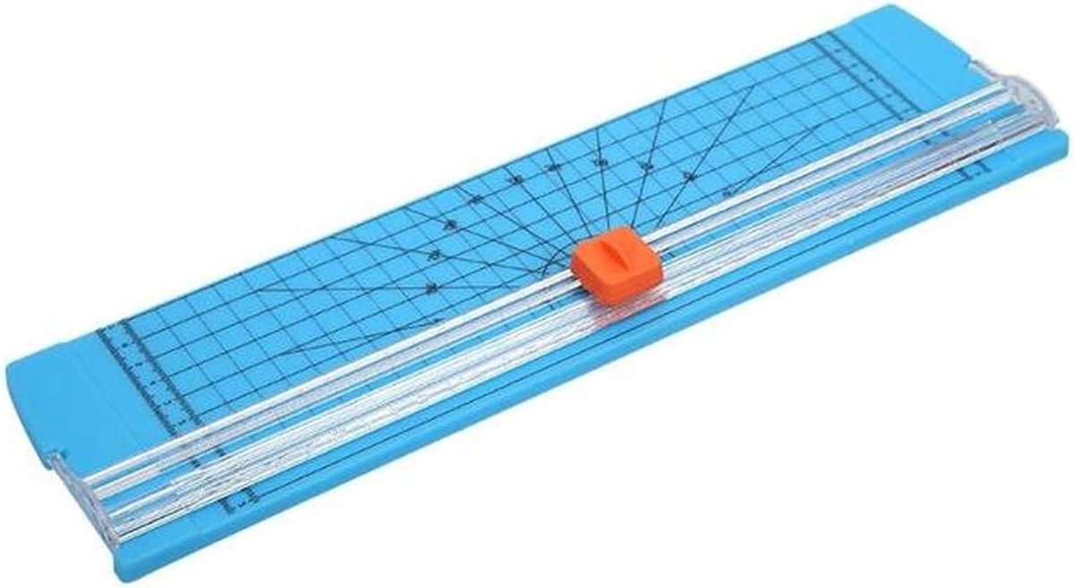 Papier Snijmachine - Papier Snijder Trimmer - Papier Snijden - Netjes Gesneden - A4 formaat - Blauw