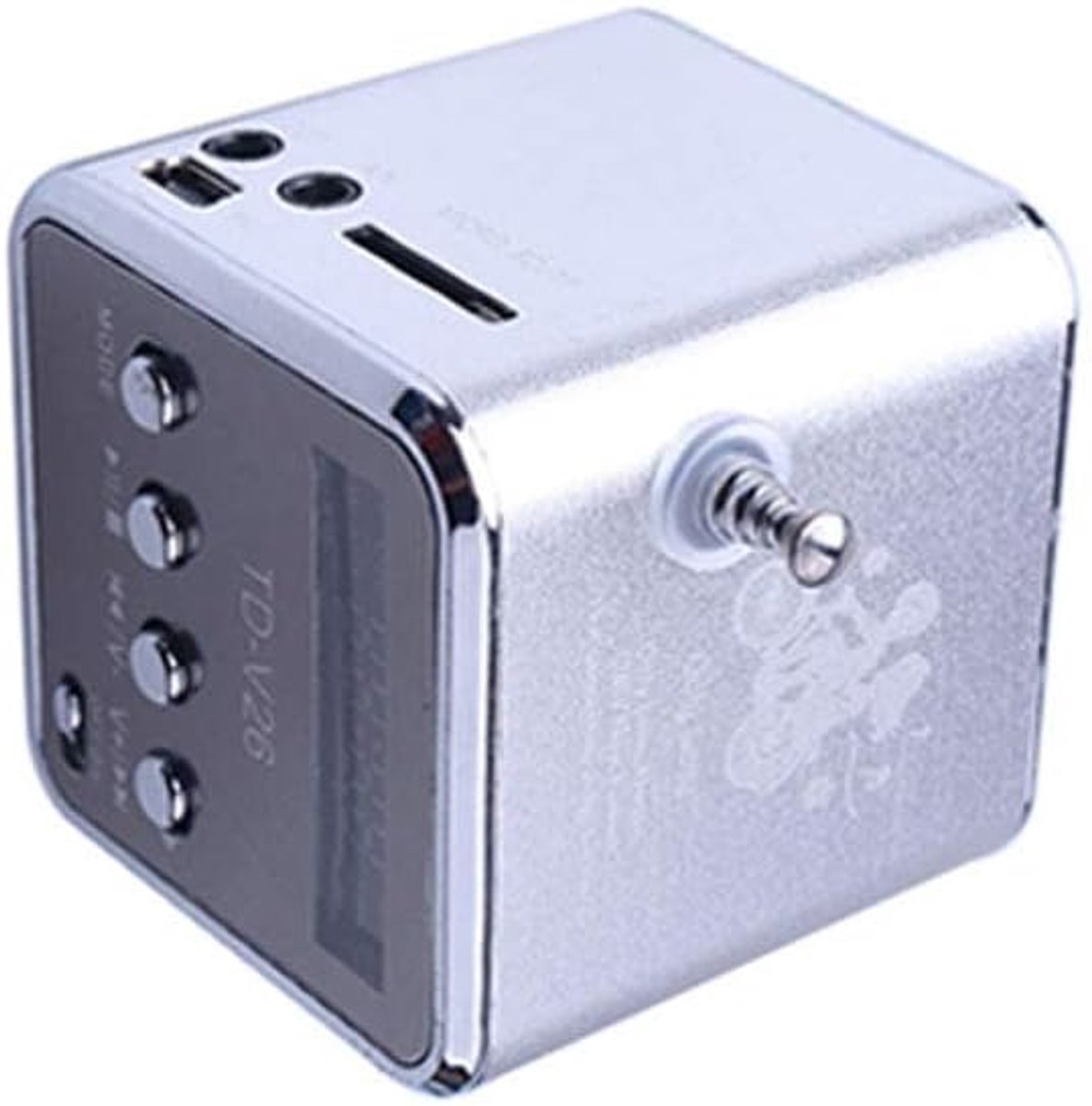 SnelShoppen - Draagbare FM Digitale Radio Mini Speaker met MP3 Speler, USB Poort, TF Slot en 3.5mm Interface voor Kamperen, Vissen, Fietsen en Reizen