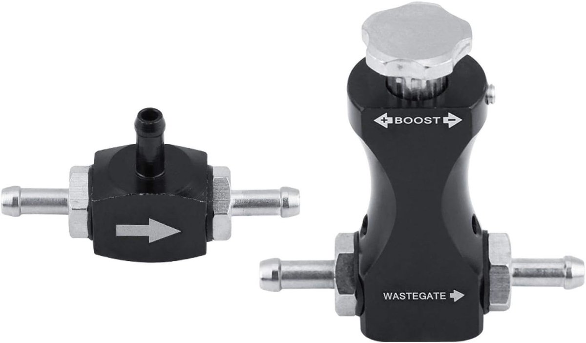 SnelShoppen - Manuele Boost Controller Kit - Turbocharger Accessoires - Instelbaar Bilateraal Turbo T-Stuk - Ontluchtingsventiel - Universeel voor Aut