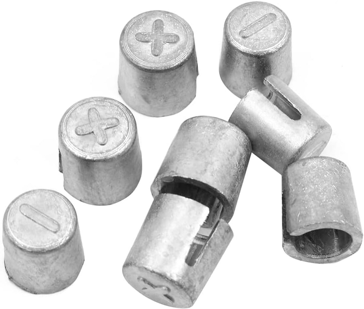 Batterijverbinding sleeves - 4 paar - metalen adapters - eenvoudige installatie voor autobatterijen - SnelShoppen