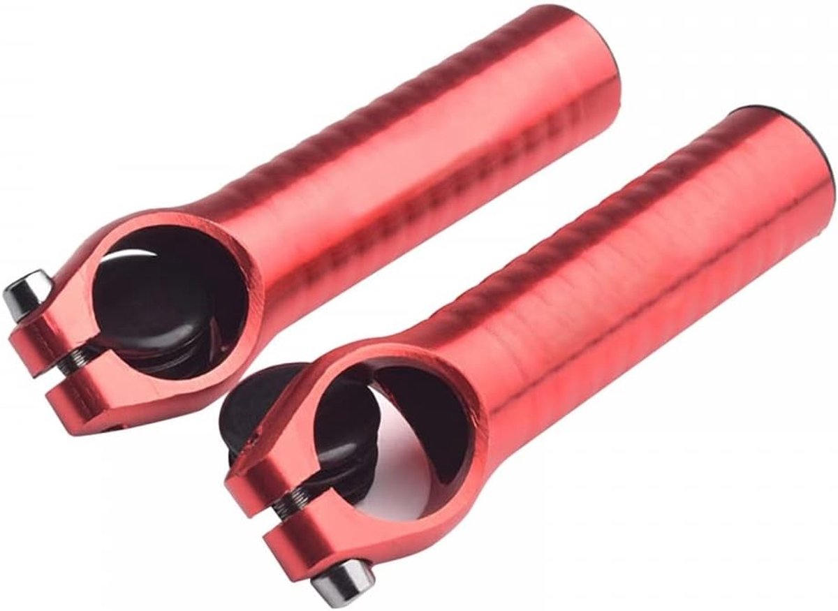 SnelShoppen - 1 Paar MTB Handvatten, Fiets Handgreep Aluminium Anti-slip Grip voor Mountainbike Fietsen, Ergonomisch Ontwerp, Ultra Lichtgewicht