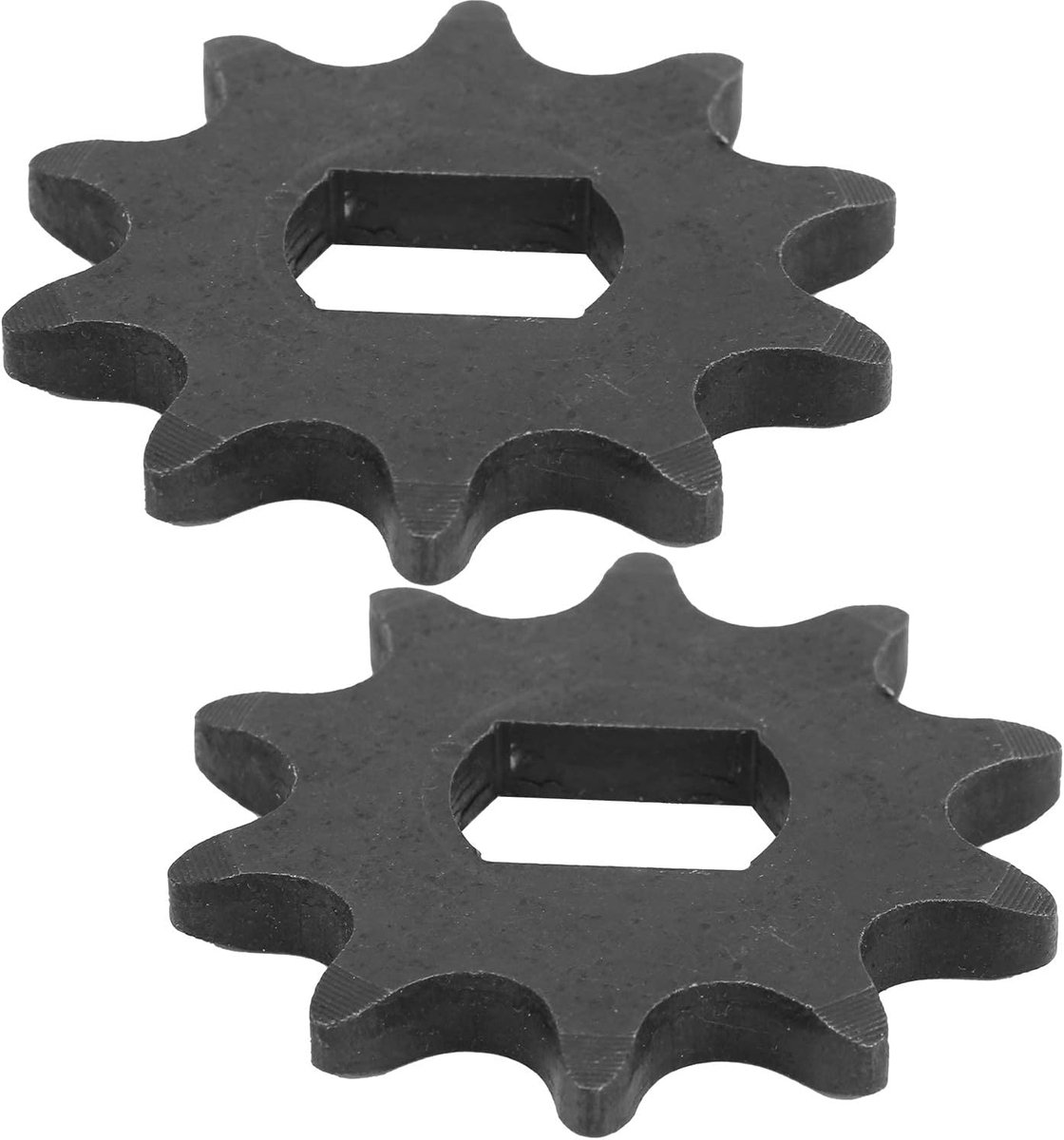 SnelShoppen - 2 stuks 10 Tanden Motor Kettingschijf 420 Model Stalen Motor Kettingschijf met 12x17mm Binnenopening voor Elektrische Scooter
