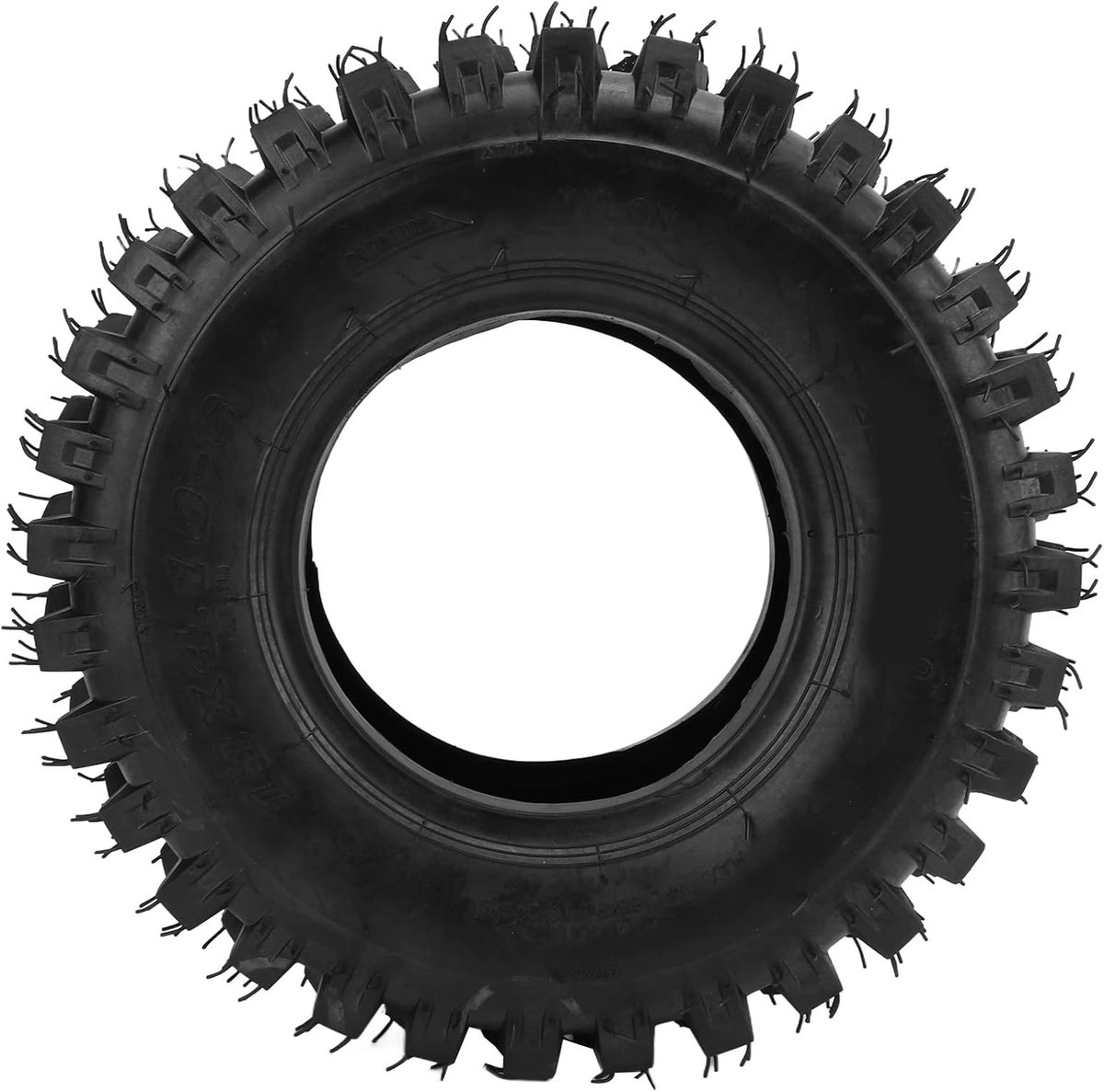 SnelShoppen - Dikke Antislip Rubberen Sneeuwveger Band 13 x 4.10-6, Hoogwaardige Grip voor ATV Karts en Mini 4WD, Slijtvast Rubber voor Sneeuwaccessoi