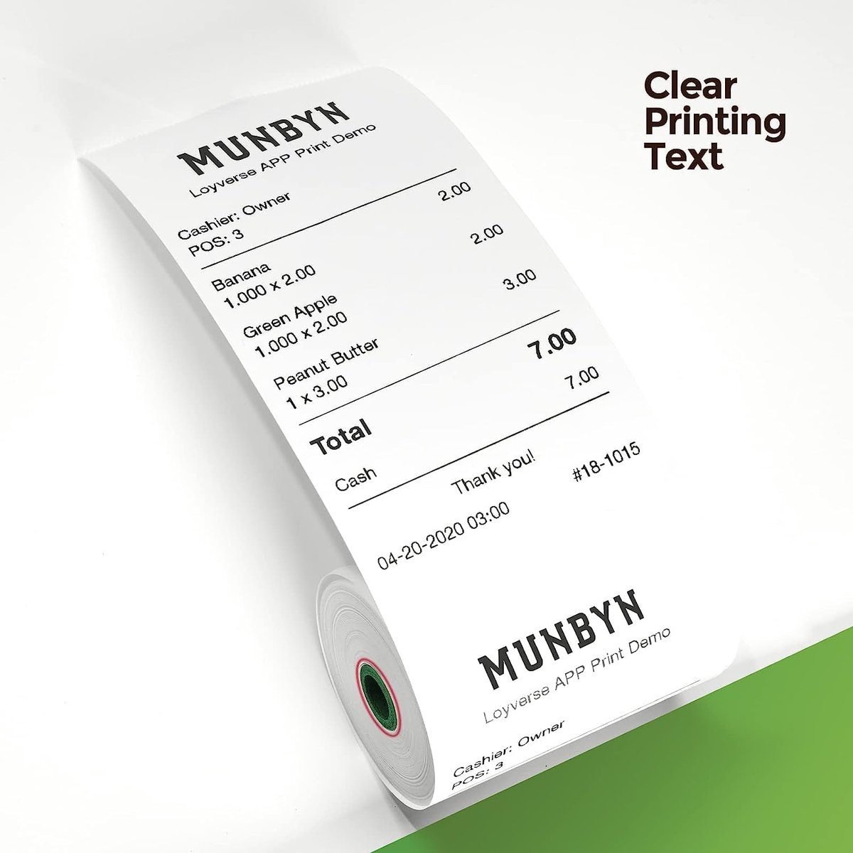 SnelShoppen - Thermisch Papier 80mm voor Kassa Printer 80x50mm Thermische Rollen 10 Stuks Hoge Kwaliteit voor Star Micronics Epson MUNBYN en Meer thumbnail 2