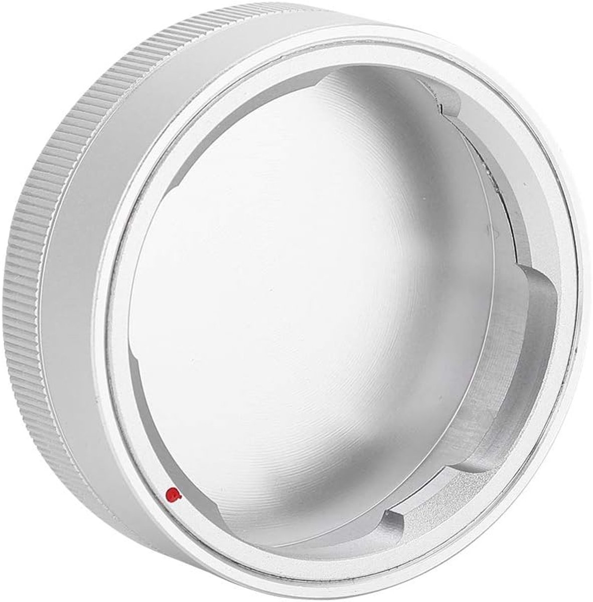 SnelShoppen - Achterlensdop voor Leica M lenzen, Aluminium Achterlensdop, Zilver, Lichtgewicht en Duurzaam, Bescherming tegen Water, Stof en Krassen