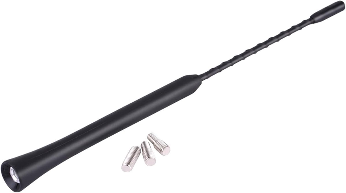 SnelShoppen - Universele 9 Inch Auto Antenne FM Radio Ontvanger Antenne Booster voor Vervanging met Schroeven - Hoge Prestatie en Stabiele Signalen