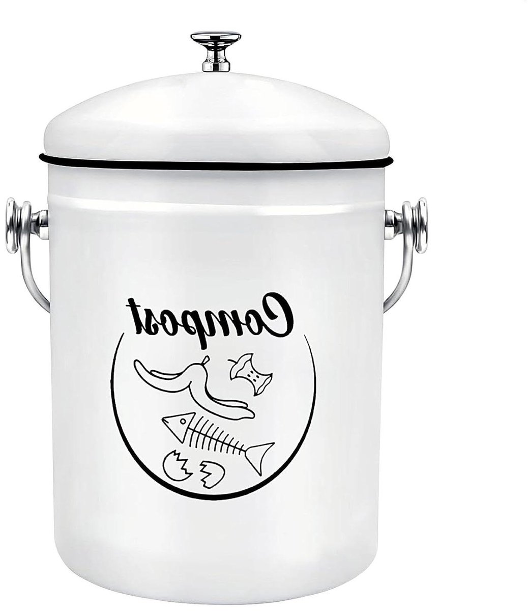 Compostbak Keuken - Afvalbak GFT - Voedselafval Verzamelen - Boerderijvorm Ontwerp - 5 liter - Multi kleuren
