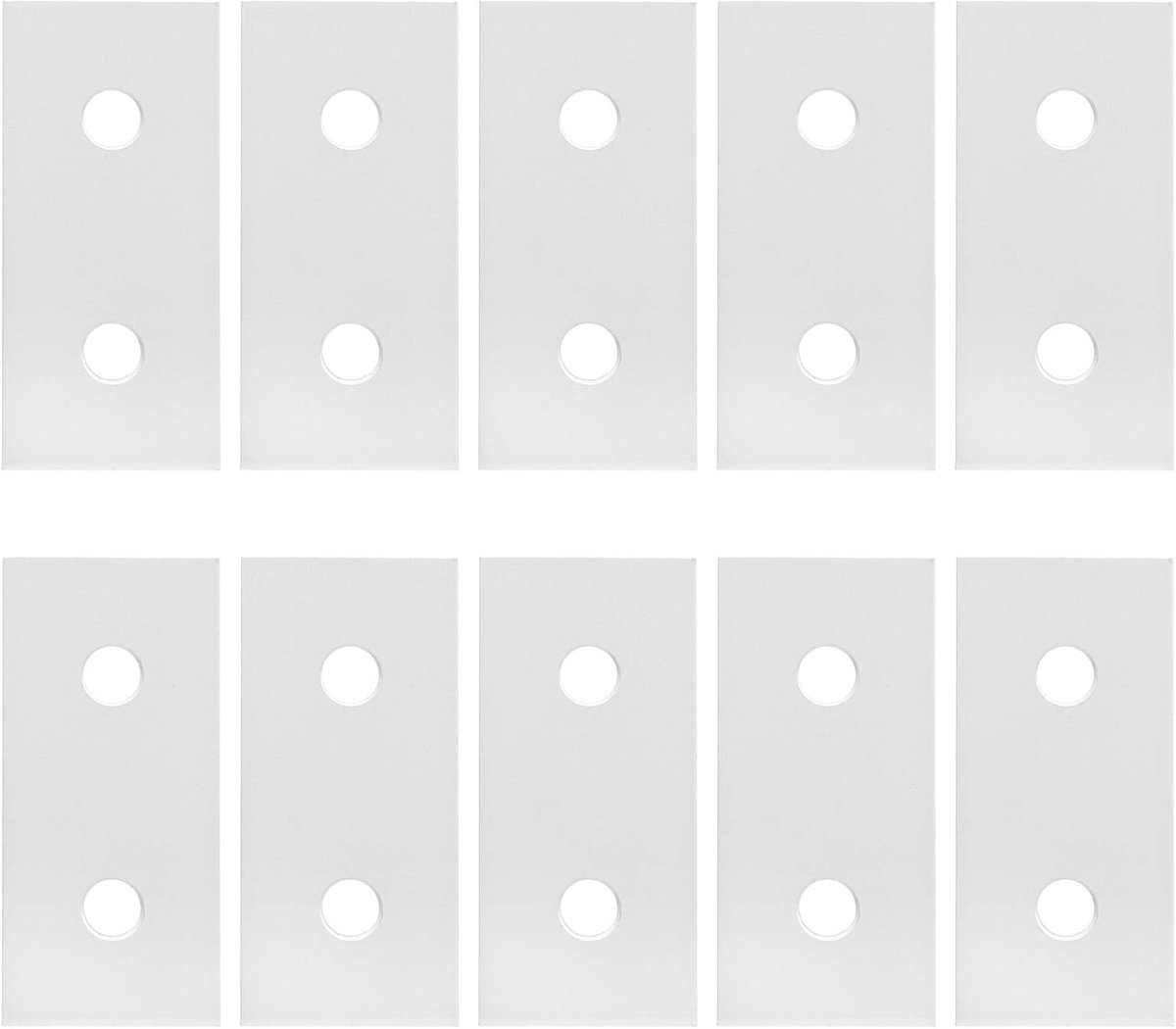 Aluminium verbindingsplaat 3030 met 2 gaten - vlakke hoekbeugel - stevige constructie - langdurig gebruik - ShopVlot