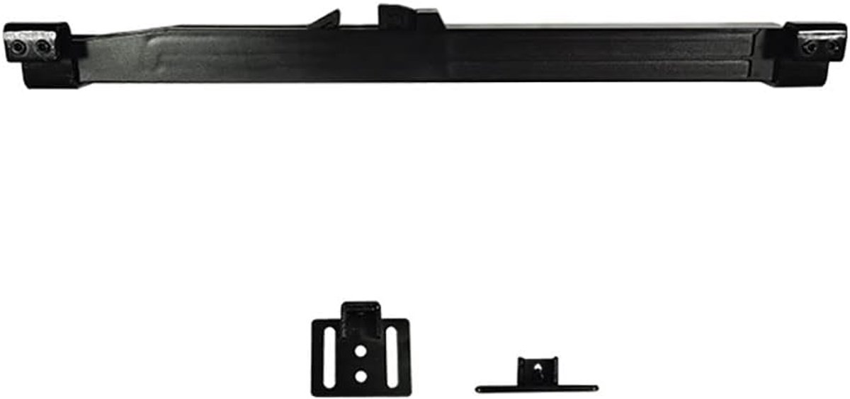 SnelShoppen - Upgraded Barn Deursysteem Soft Close Mechanisme - Hole-Free Plastic Sluiting - Zwart - Voor Gemakkelijke Montage zonder Boren - Perfect