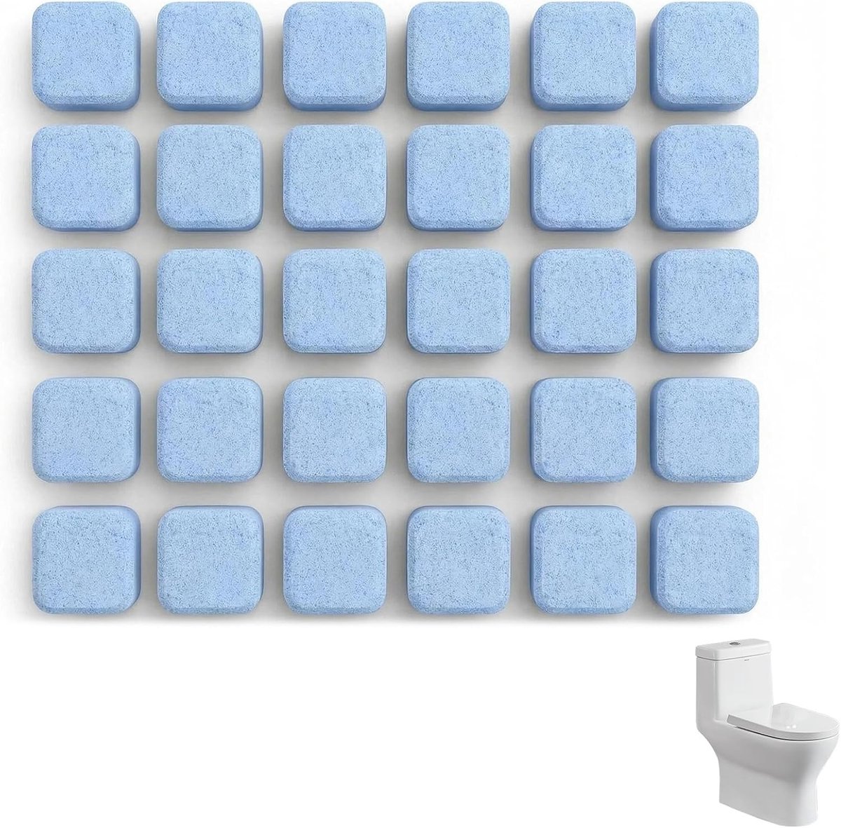 Effectieve Antikalk Compresses voor WC, Urinatoirs en Afvoeren - 30 Stuks voor Dagelijks Onderhoud en Reinigen van Badkamer en Keuken