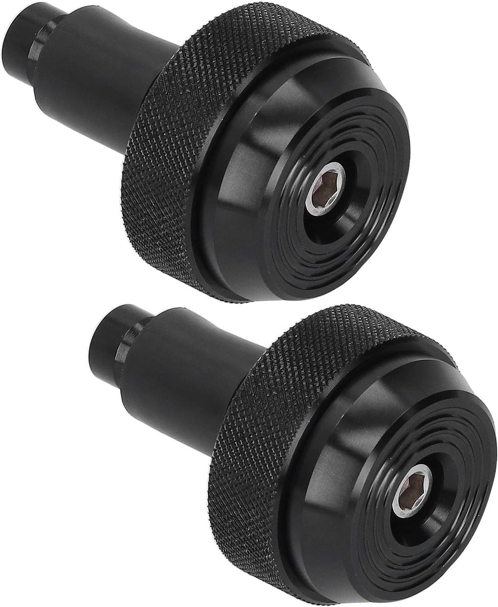 SnelShoppen - Universele Handvat Eindplug Voor Motorfiets - Aluminium - Versterkt, Vermindert Vermoeidheid, Bescherming Voor Stuur - Ideaal Voor Lange