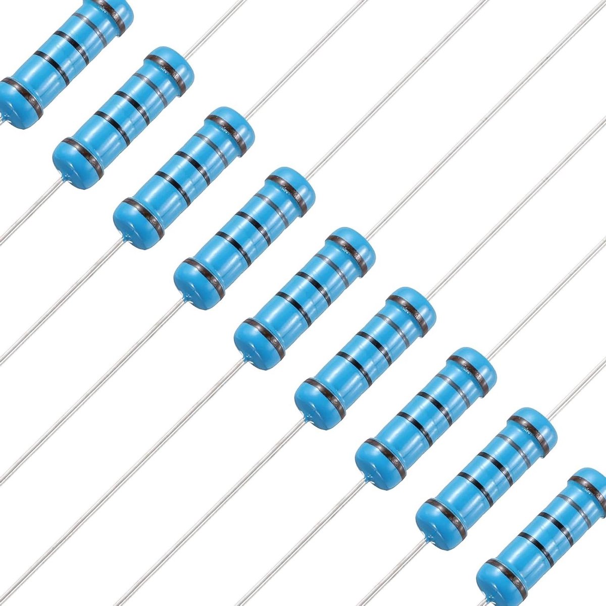 Vaste Weerstanden - Metaalfilm Weerstanden - Elektronica Projecten - 1% Tolerantie - 2W 180 Ohm - Grijs
