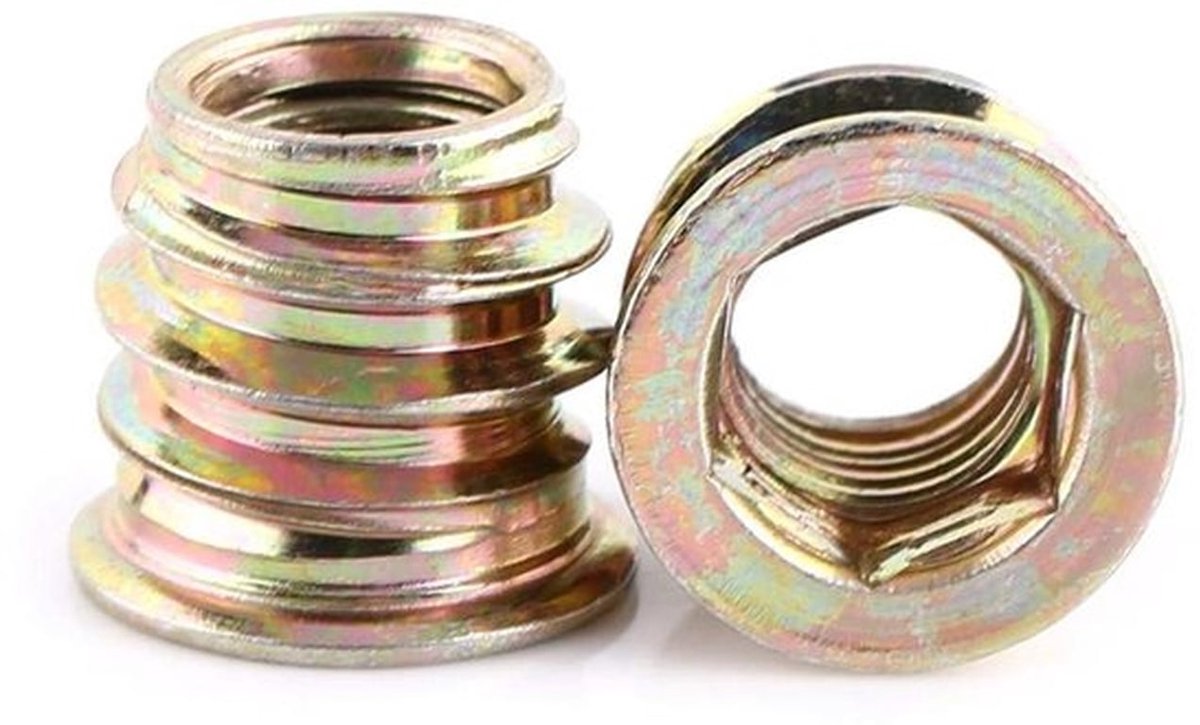 Gegalvaniseerd koolstofstaal zeskantkop schroefmoeren assortiment voor houten meubels - M8×13mm, duurzaam en sterk gereedschapset