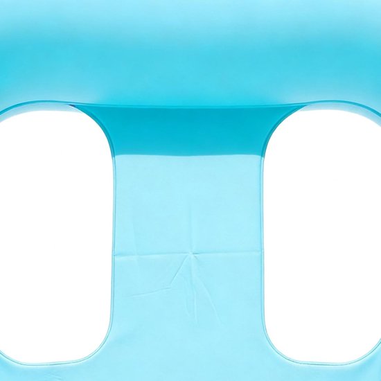 Opblaasbare Hangmat - Waterligstoel Vlot - Ontspannen op water - Geventileerde zonnebad-ondersteuning - 90 x 120 cm - Lichtblauw — afbeelding 2