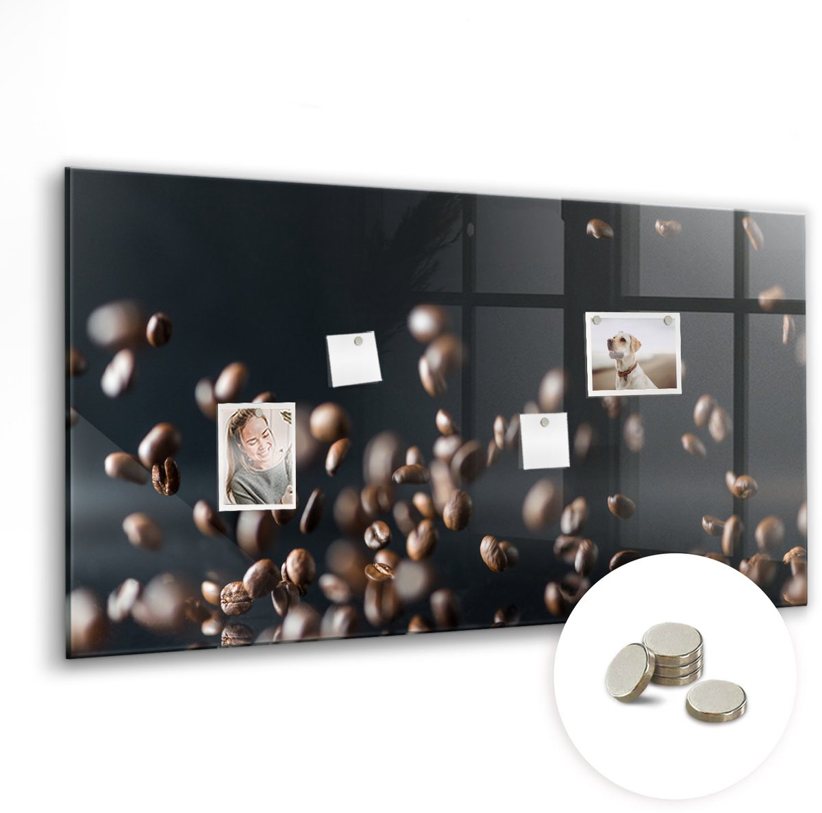 Coloray Glazen Magneetbord - Magnetisch Bord Kinderruimte - 120x60 cm - Veelkleurig Magneetbord - Magnetic Board - Kinderkamer Decoratie