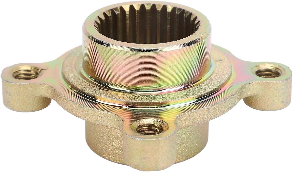 SnelShoppen - 28 Tanden Gouden Metaal Legering Remschijf Houder voor ATV Go Kart Off-road Voertuig, Disc Rem Velg Hub