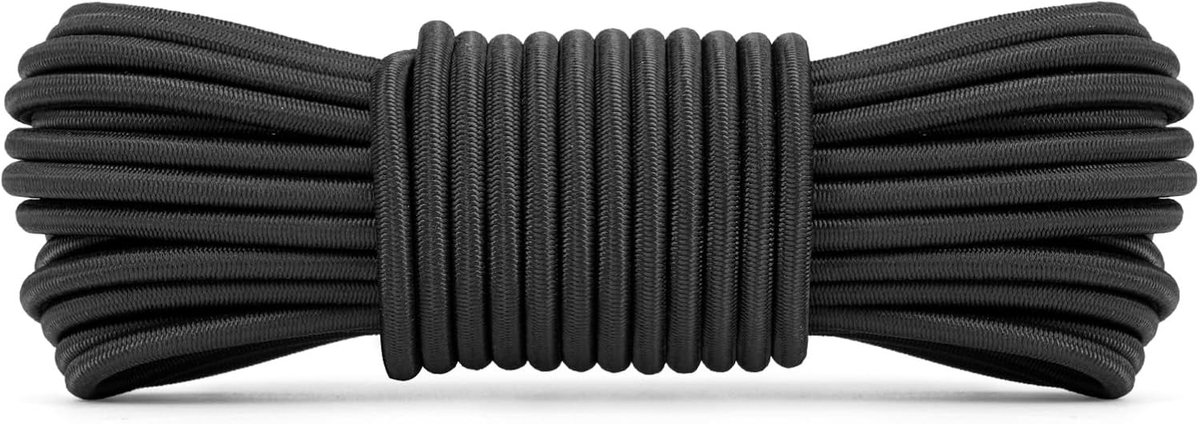 Abma Cord Bungeekoord 4mm 10M Rubberen Touw Elastisch Expander Spankoord - ShopVlot