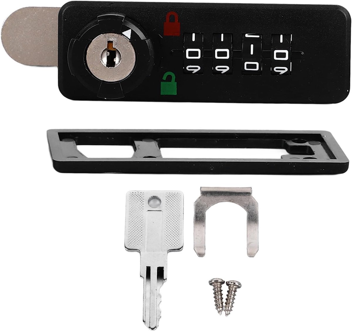 SnelShoppen - Mechanisch Combinatieslot, 4-Cijferig Wachtwoord, Slijtvast, Compact, Schokbestendig, Hoogwaardige Bescherming voor Archiefkasten en Sch