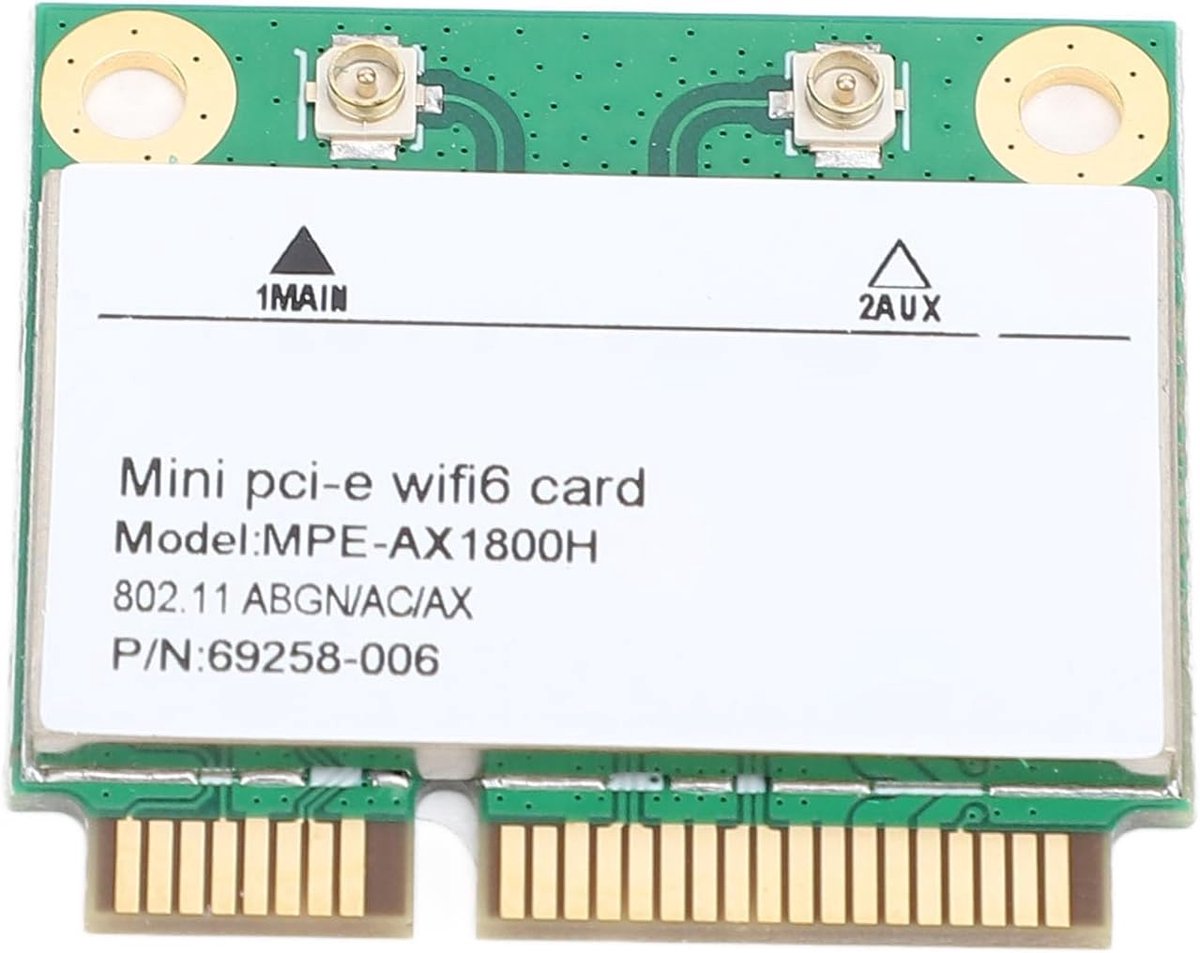 Wireless kaartmodule AX1800H - Dual Band WiFi 6 - Bluetooth 5.2 - Stabiele netwerkprestaties - ShopVlot