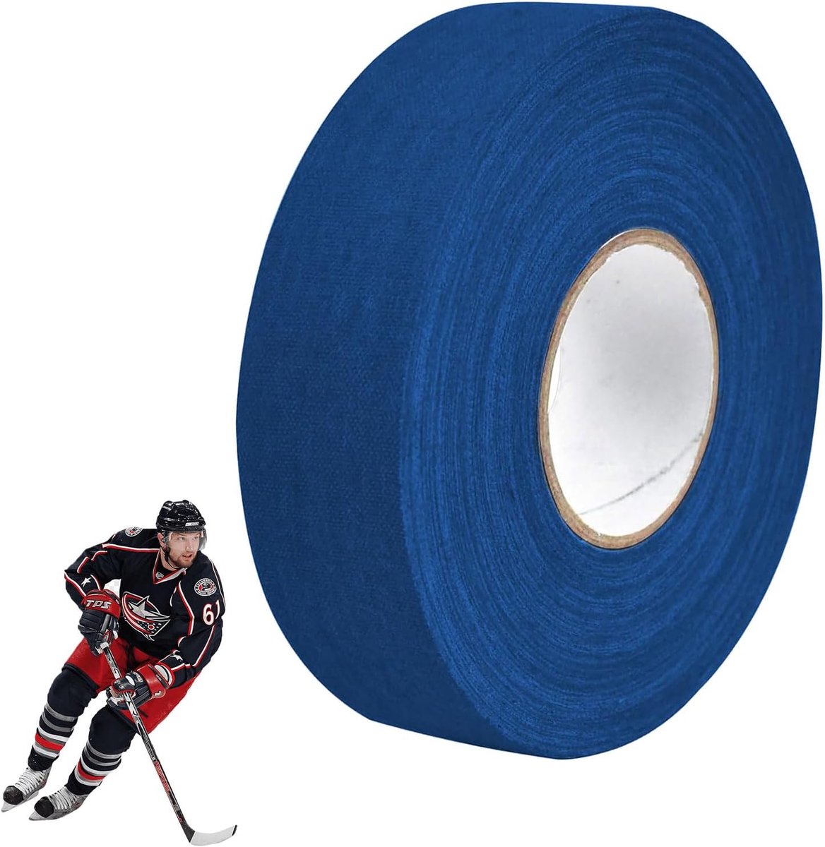 SnelShoppen - KARELLS IJshockey Tape, Hockey Stick Tape, Zelfklevende Grip Tape, Antislip Racket Tape, 25m x 25mm, Wit - Duurzaam en Snijbaar voor Spo