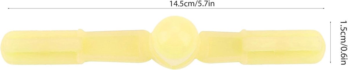 SnelShoppen - Silicone Vingerbeschermer voor Baby's, Verstelbare Duimzuiger Bescherming, Tandpijnverlichting, Gemaakt van Zacht Silicoon, Geel, Voor P