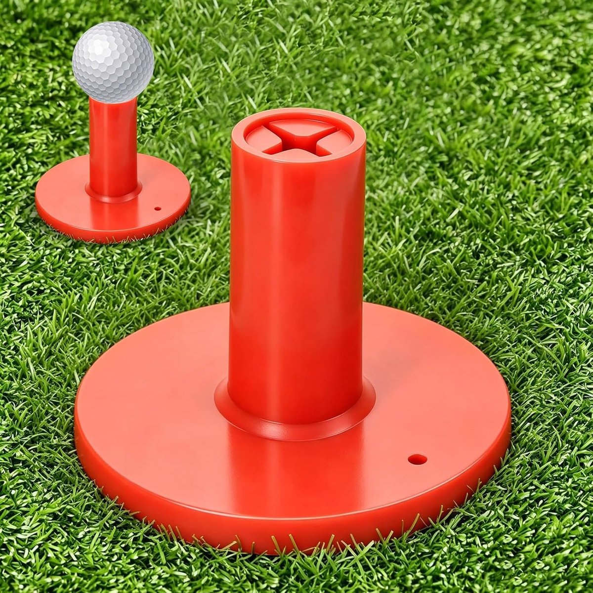 Rubber Tee Houder voor Golftraining - Ideaal voor Driving Range en Oefenmat, Geschikt voor Binnen en Buiten