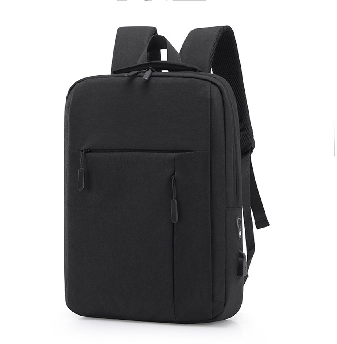 YAGXIG USB-rugzak-zakelijke rugzak-laptop-schooltas-geschikt voor 15-inch laptop zwart