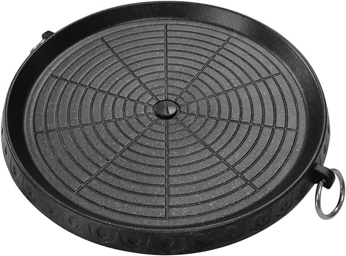 Grillpan - Groen - 32 x 32 cm - Maifan-gecoat met Antiaanbaklaag - Voor Binnen en Buiten