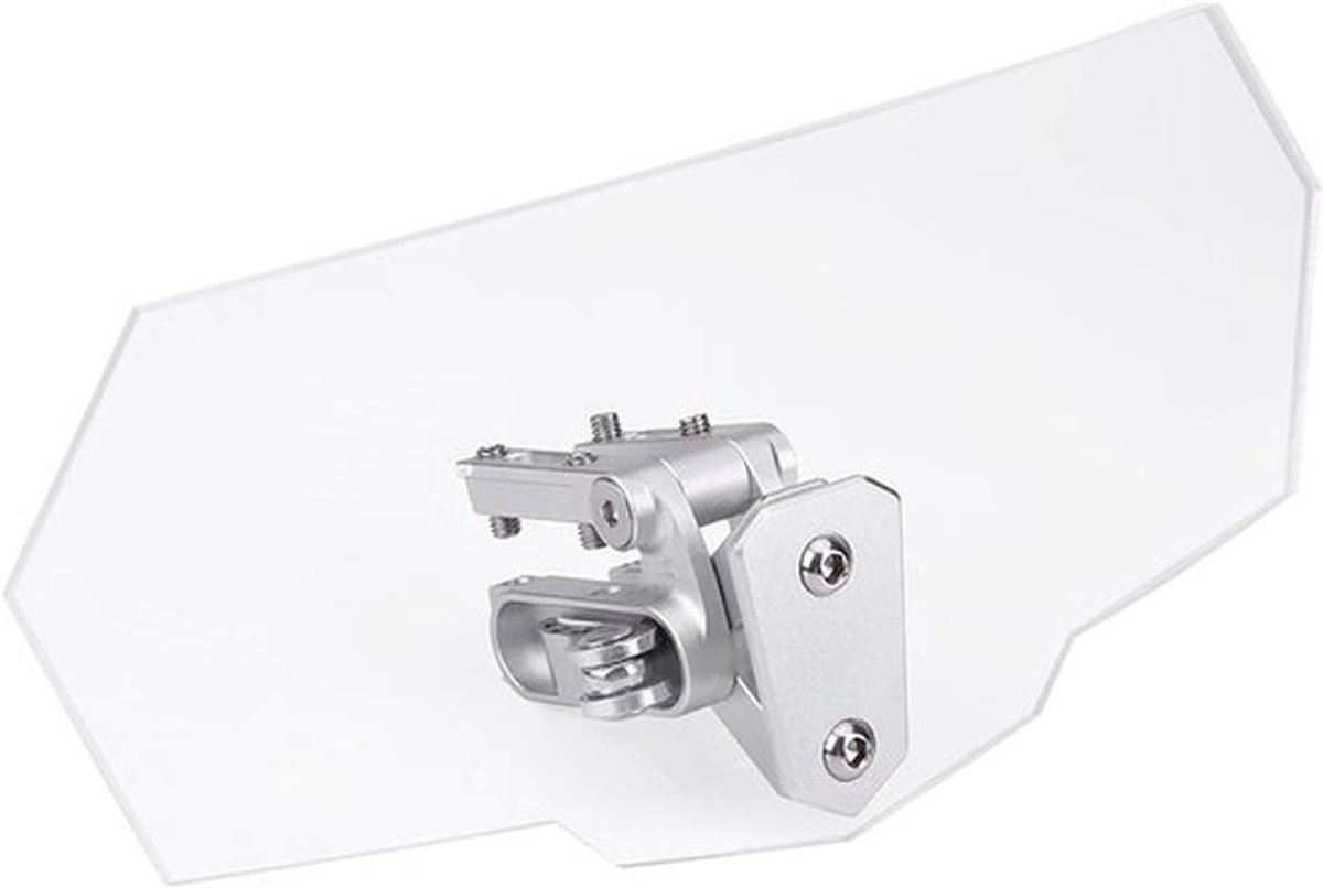 Universele Verstelbare Motorfiets Windscherm, Winddeflector voor Optimale Bescherming en Comfort, Geschikt voor de Meeste Motoren (ABS)