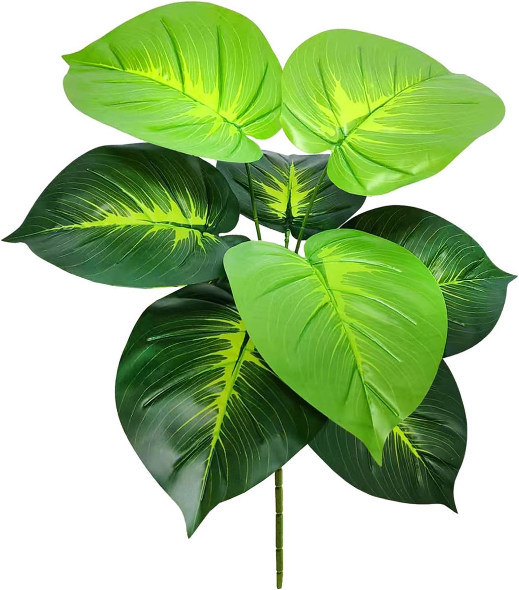 1 Piece 62 cm Indoor Plant, 8 Branches Large Artificial Plant, Green Decor Plant for Office, Modern Decoration for - ShopVlot