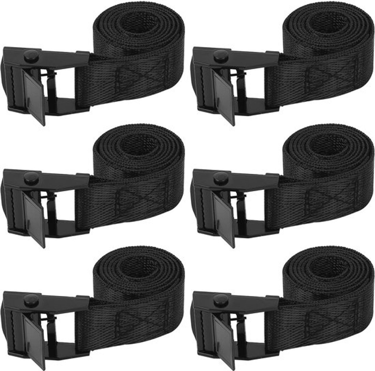 Spanbanden Korte 20 mm - Verstelbare Sjorbanden - Metalen Klemgesp - Duurzaam Nylon - 50 cm - Hoge Draagkracht