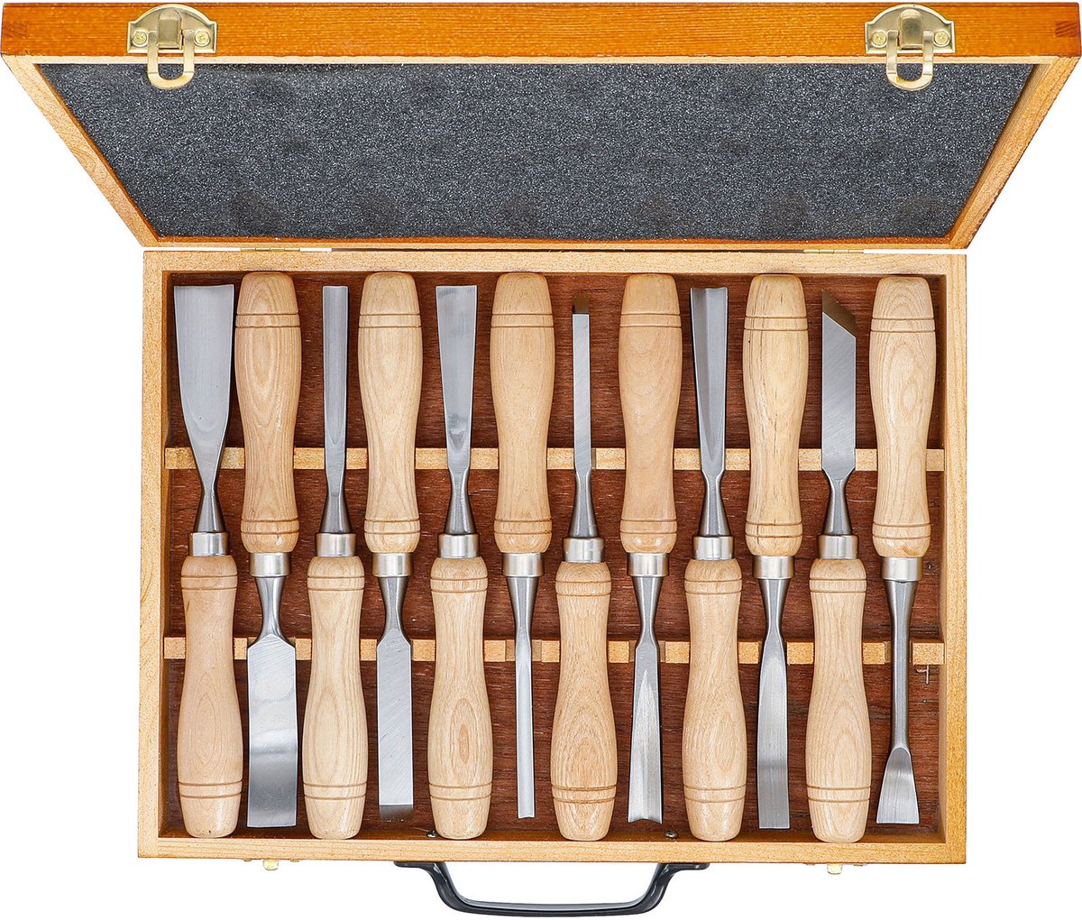 BGS Technic Houtsnijwerk Gutsen Set - 12-Delig - Hoogwaardig Staal - 225mm