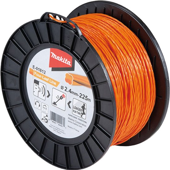 Makita E-01812 Maaidraad 2,4x225mtr Oranje van Makita — afbeelding 3
