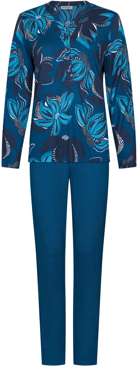 Pastunette Premium - Blue Mirage - Pyjama - Katoen/Modal - Blauw - Maat 42