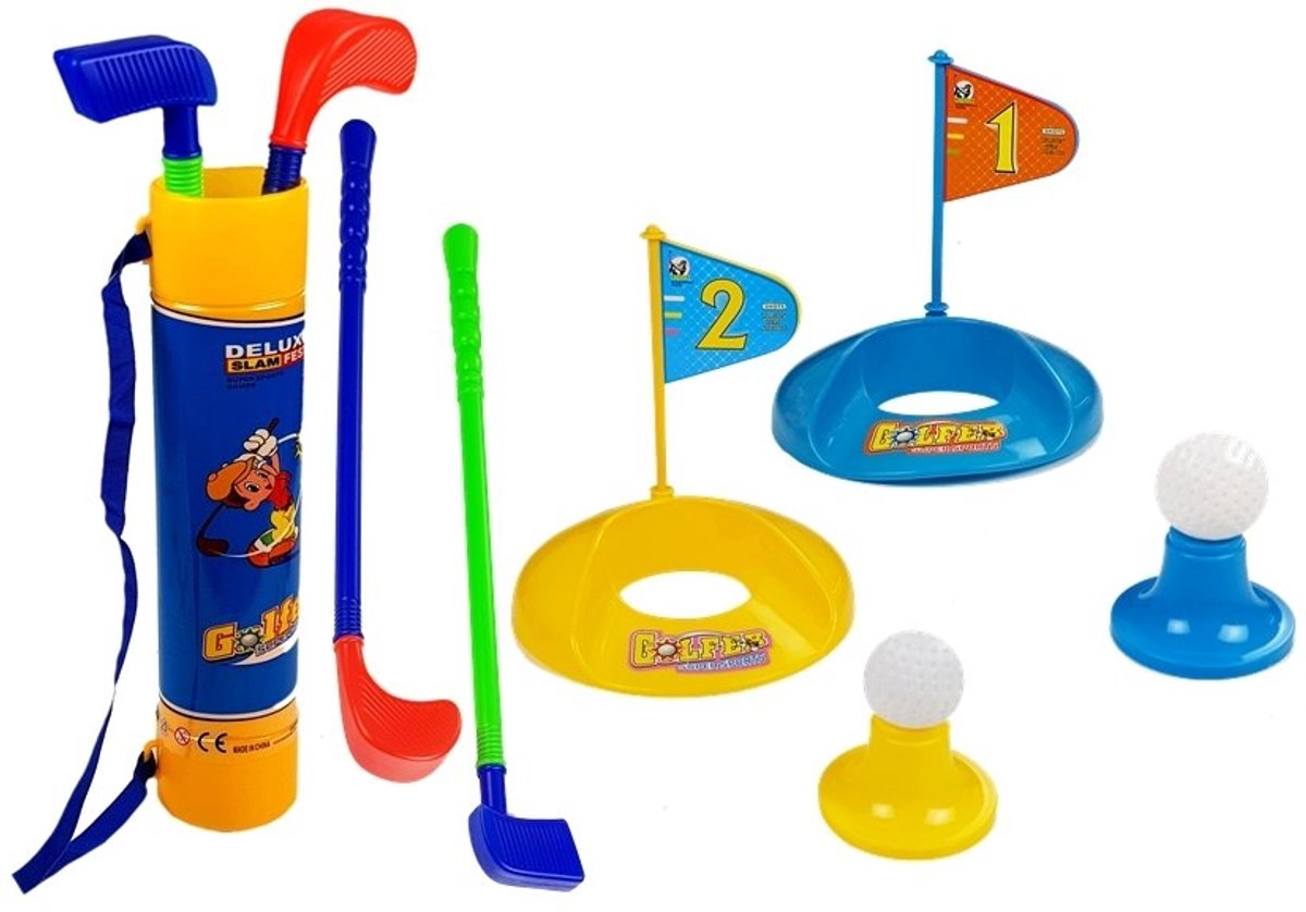 Kindergolfset Clubsgaten met vlaggenballen