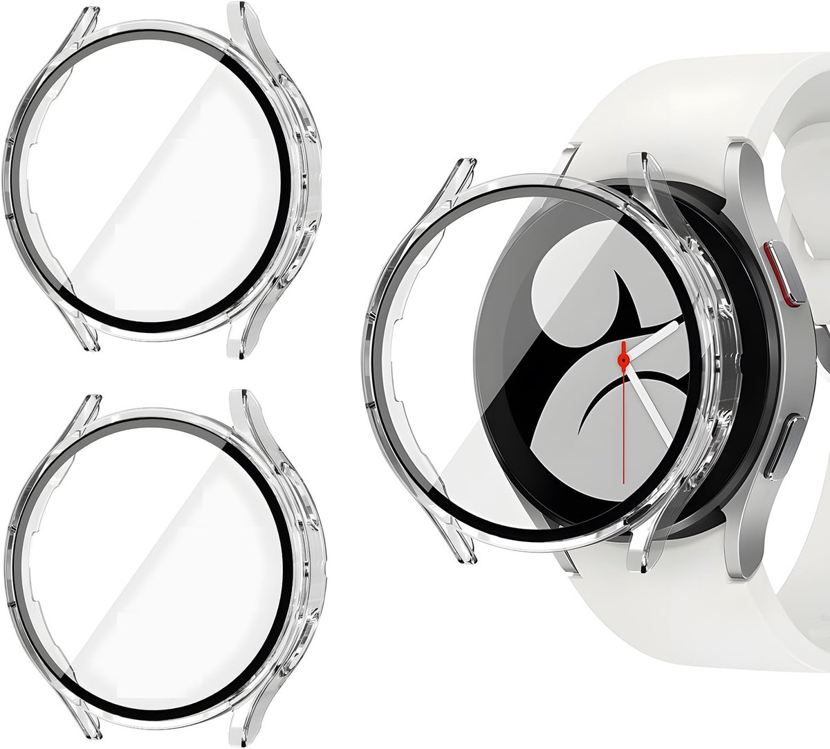 Solidchoice - Set van 3 TPU Beschermhoezen voor Smartwatch 40 mm