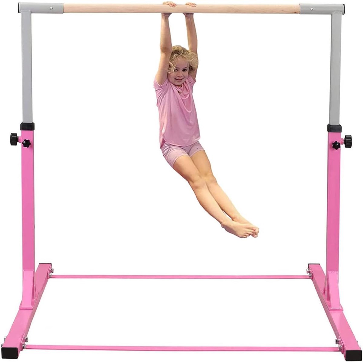 Gymnastics gymnastics rack height-adjustable gymnastics poles climbing bar stretch bar rack - ShopVlot