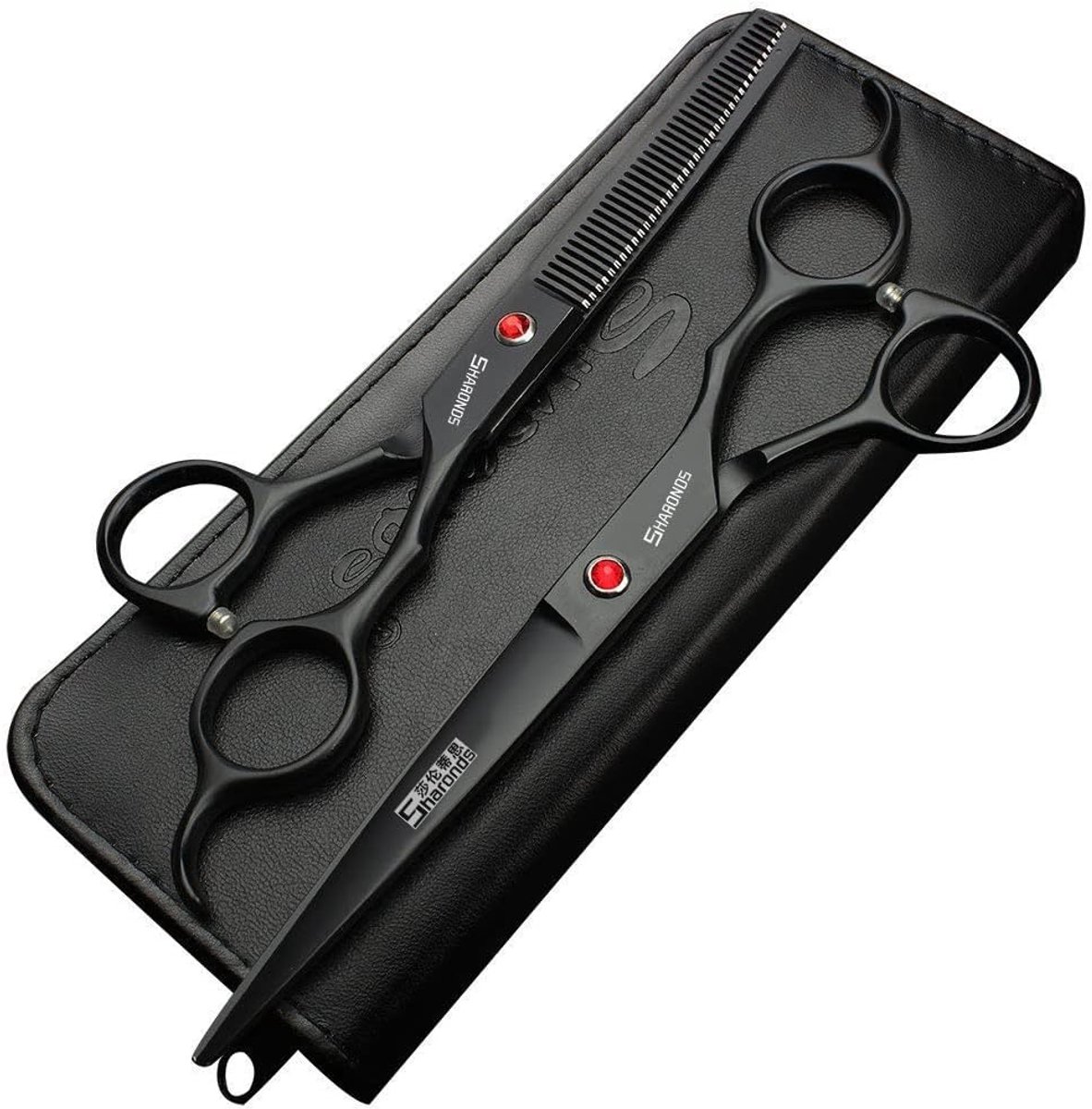 6/7" Professional Hair Clipper Set, Stainless Steel Sharp Clippers, Specialized for Hairdressers (7"-2pcs) - ShopVlot